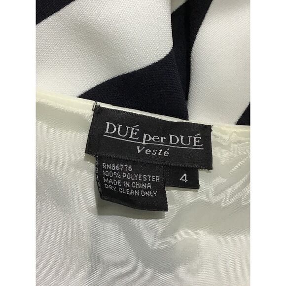 Due per Due Blue White Belted Spaghetti Strap Midi Dress - Picture 7 of 8